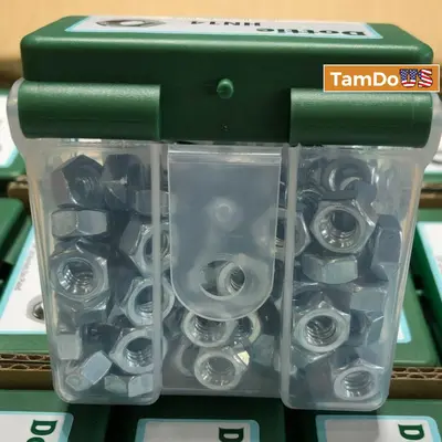 Dottie HN14 1/4"-20 Hex Nuts, Zinc Plated - Thumbnail 2